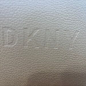 DKNY Textured Cream Leather Accessory